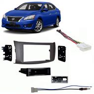 Harmony Audio Fits Nissan Sentra 2013-2014 Single DIN Stereo Harness Radio Install Dash Kit