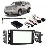 Harmony Audio Fits GMC Yukon XL Denali 2007-2014 Double DIN Harness Radio Install Dash Kit