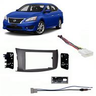 Harmony Audio Fits Nissan Sentra 2013-2014 Double DIN Stereo Harness Radio Install Dash Kit