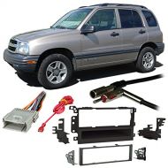 Harmony Audio Fits Chevy Tracker 1998-2004 Single DIN Stereo Harness Radio Install Dash Kit