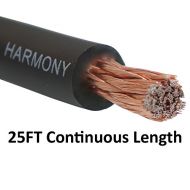 Harmony Audio 10 0 Gauge Car Stereo Matte Black Power Cable Amp Wire - 25 FT