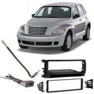 Harmony Audio Fits Chrysler PT Cruiser 2002-2005 Single DIN Harness Radio Install Dash Kit