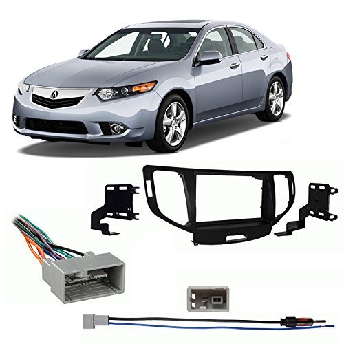  Harmony Audio Fits Acura TSX 09-14 wo NAV Double DIN Stereo Harness Radio Install Dash Kit