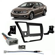 Harmony Audio Fits Honda Civic 2013-2014 Double DIN Stereo Harness Radio Install Dash Kit