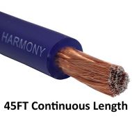 Harmony Audio 10 0 Gauge Car Stereo Matte Blue Power Cable Amp Wire - 45 FT