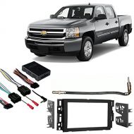 Harmony Audio Fits Chevy Silverado Pickup 2007-2011 Double DIN Harness Radio Dash Kit