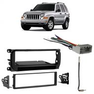 Harmony Audio Fits Jeep Liberty 2002-2007 Single DIN Stereo Harness Radio Install Dash Kit