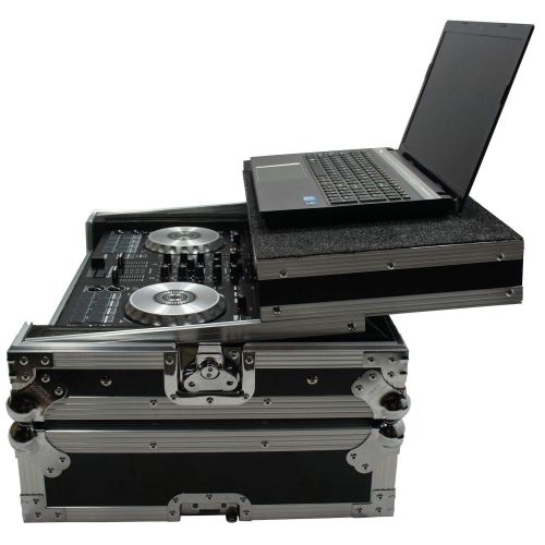  Harmony Audio Harmony HCMINILT Flight Ready Glide Laptop Stand Road DJ Case fits Stanton DJC.4