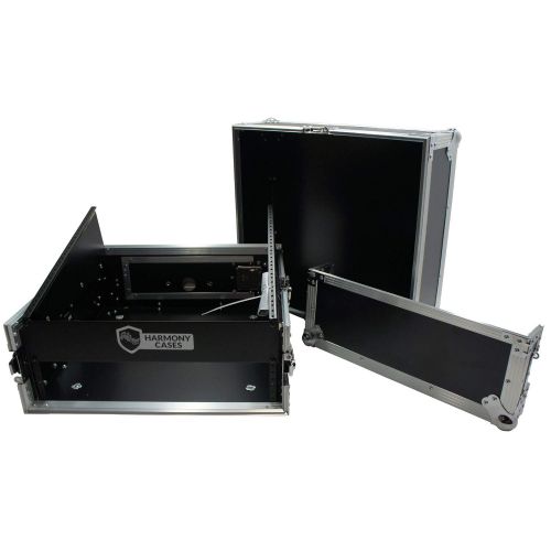  Harmony Audio Harmony Case HCM2U DJ Pro Audio 10U Slant Top 4U Vertical Mixer Rack Case New