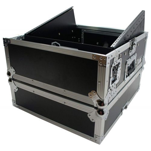  Harmony Audio Harmony Case HCM2U DJ Pro Audio 10U Slant Top 4U Vertical Mixer Rack Case New