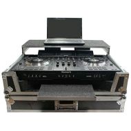 Harmony Audio Harmony HCNS7LTWFXTR Flight Glide Laptop Stand Combo DJ Case fits Numark NS7FX