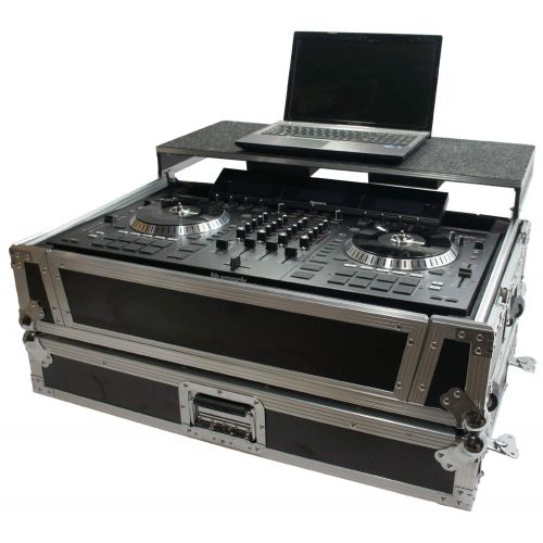  Harmony Audio Harmony HCNS7IIWLTTR Flight Ready Glide Laptop Stand Road DJ Case Numark NS7III