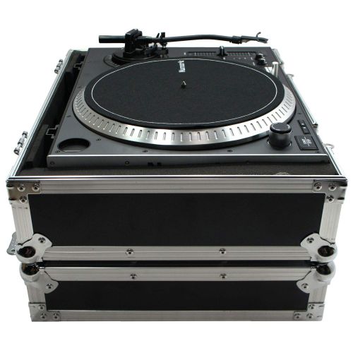  Harmony Audio Harmony Case HC1200E Flight Ready Foam Lined DJ Turntable Case fits Denon 3700