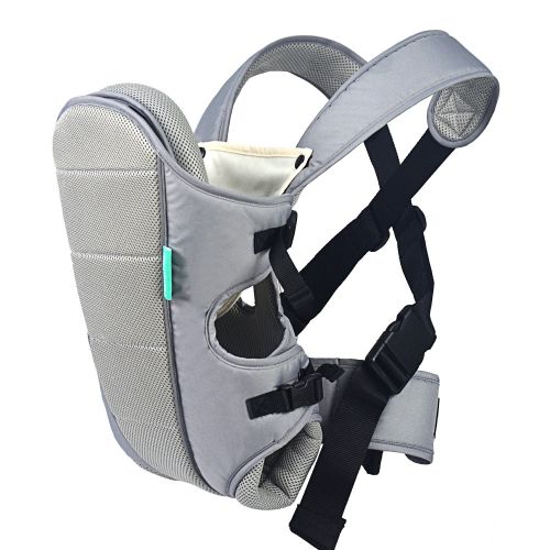  HarnnHalo Ergonomic Baby Child Carrier (7.7 lbs/3.5 kg-33 lbs/15 kg), Detachable Bib, Gray