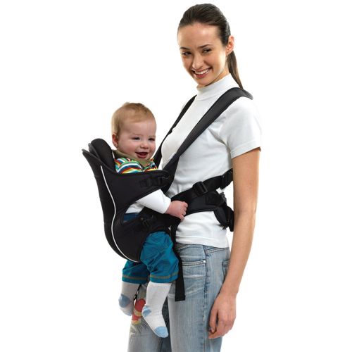  HarnnHalo Ergonomic Baby Child Carrier (7.7 lbs/3.5 kg-33 lbs/15 kg), Detachable Bib, Black