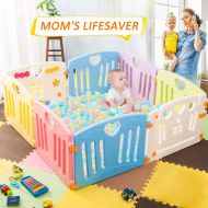 Harper&Bright Designs DreamHouse Kiddie Playpen Home Baby Safety Playards (Classic Style)