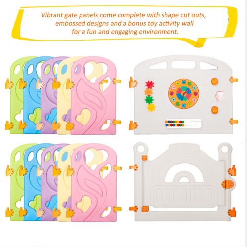  Harper&Bright Designs DreamHouse Kiddie Playpen Home Baby Safety Playards (Classic Style)