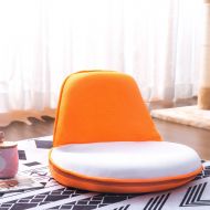Harper&Bright Designs Harper&Bright designs WF037241 Portable Floor Sofa Kids Folding Chair (White/Orange)