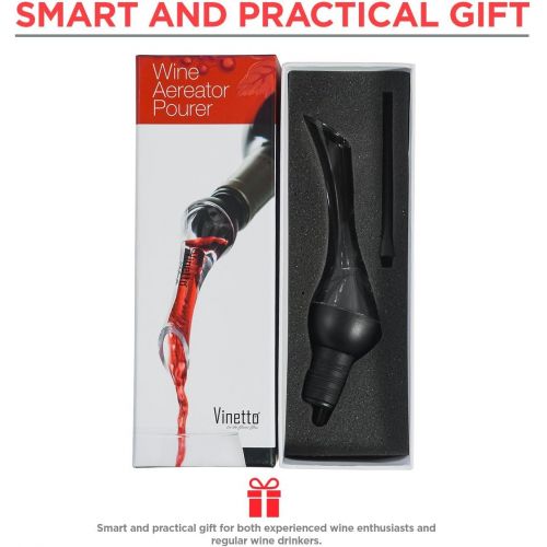  [아마존베스트]Harpeth Trading Vinetto Wine Aerator Pourer and Decanter Spout | Easy, Rapid Way To Help Air Filter Into Wine | Unique Gift Idea for Women, Men, and Wine Enthusiasts | Discover Wines Full Potentia