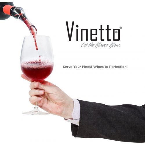  [아마존베스트]Harpeth Trading Vinetto Wine Aerator Pourer and Decanter Spout | Easy, Rapid Way To Help Air Filter Into Wine | Unique Gift Idea for Women, Men, and Wine Enthusiasts | Discover Wines Full Potentia