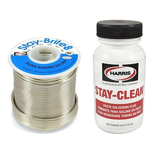  Harris Solder Kit SB861 & SCPF4 - Stay-Brite #8 Silver Bearing Solder with Flux