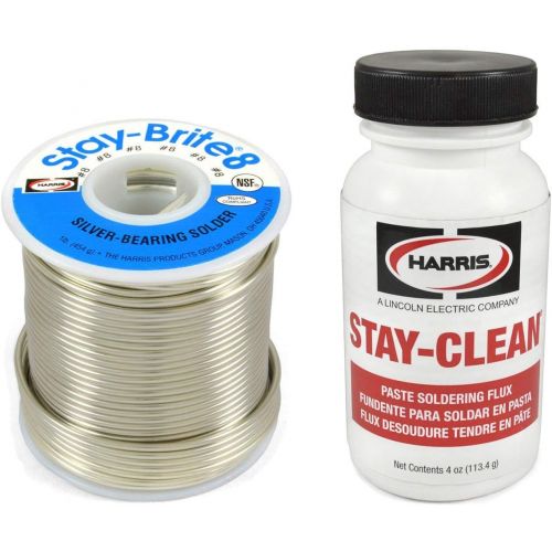  Harris Solder Kit SB861 & SCPF4 - Stay-Brite #8 Silver Bearing Solder with Flux