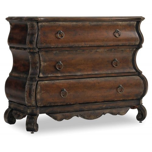  Harris & Terry AMZ1731868 Three-Drawer Chest Dark Wood