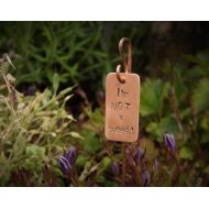 HarrisonBond Set of 3 Garden Plant Tags, Plant Tags, Plant Labels, Garden Gift, Copper, Brass, Aluminium, Garden Tags