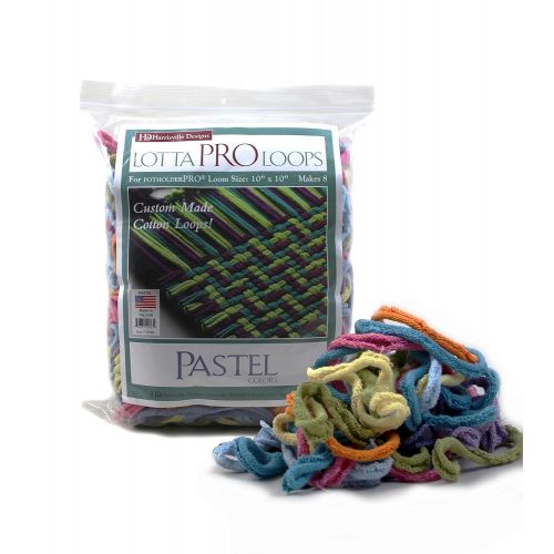  Harrisville Designs Harrisville 10” Pro Pastel Lotta Loops in Assorted Colors  Makes 8 Potholders