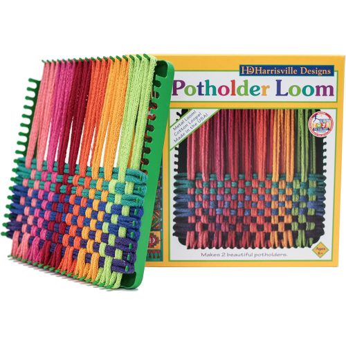  [아마존베스트]Harrisville Designs Traditional 7 Potholder Loom Kit, Makes 2 Potholders