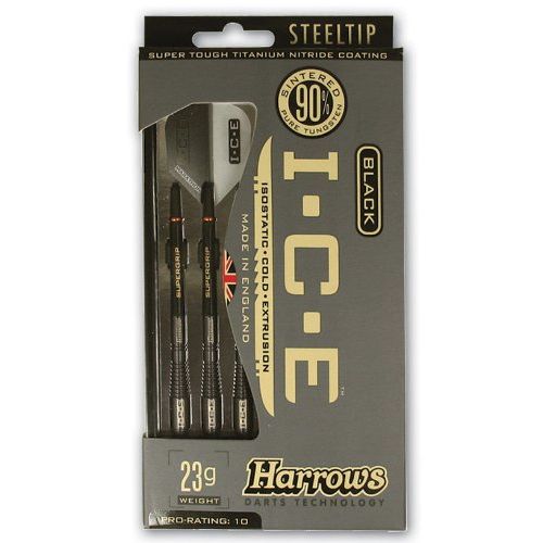  Harrows Black ICE 90% Tungsten Steel Tip Darts 25 Gram 51533