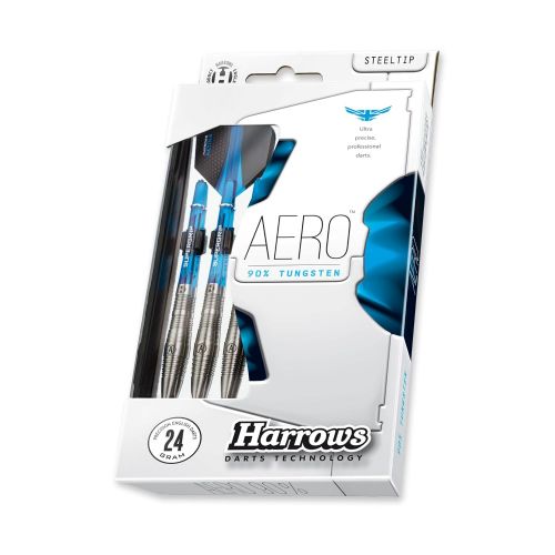  Harrows Aero 25Gram Steel Tip Darts 53654