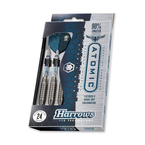  Harrows 56334 Atomic Steel Tip Darts, 24g