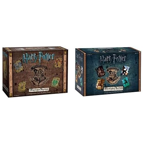  Harry Potter Hogwarts Battle A Cooperative Deck Building Game with USAopoly Harry Potter: Hogwarts Battle - The Monster Box of Monsters Expansion Card Game Bundle