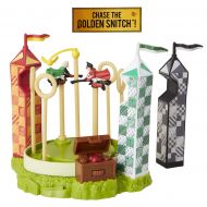 Harry Potter HARRY POTTER Quidditch Pitch Arena Mini Playset, Featuring HP and Draco Malfoy! Chase The Golden Snitch!