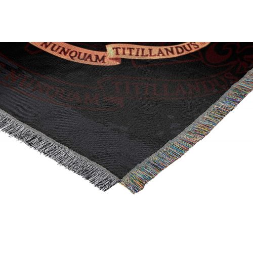  Harry Potter, Hogwarts Decor Woven Tapestry Throw Blanket, 48 x 60