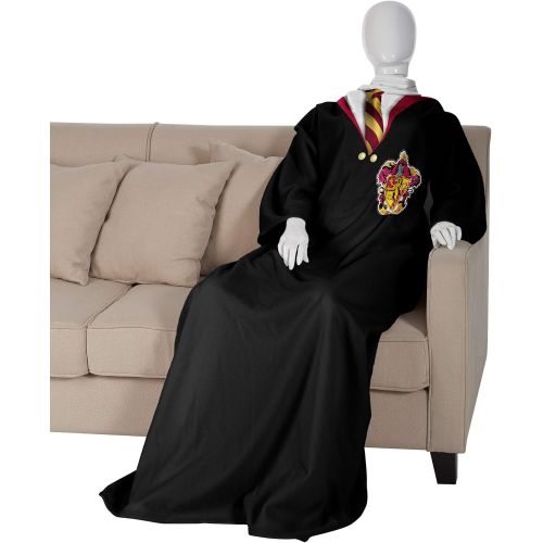  [아마존 핫딜] [아마존핫딜]HARRY POTTER Harry Potter, Hogwarts Rules Adult Comfy Throw Blanket with Sleeves, 48 x 71, Multi Color