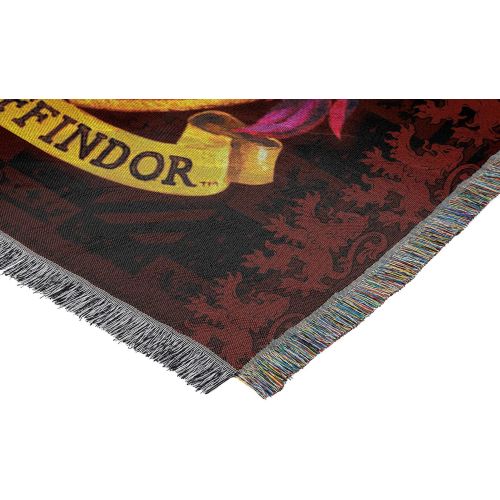  Harry Potter Gryffindor Shield Woven Tapestry Throw Blanket, 48 x 60
