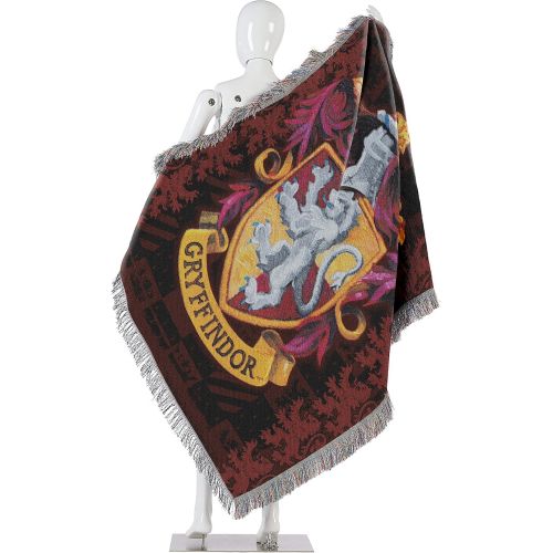  Harry Potter Gryffindor Shield Woven Tapestry Throw Blanket, 48 x 60