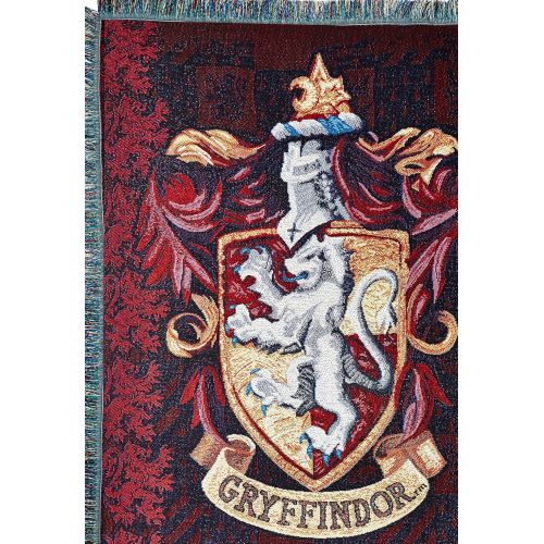  Harry Potter Gryffindor Shield Woven Tapestry Throw Blanket, 48 x 60