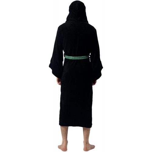  할로윈 용품Harry Potter Slytherin Adult Fleece Hooded Bathrobe (One Size)