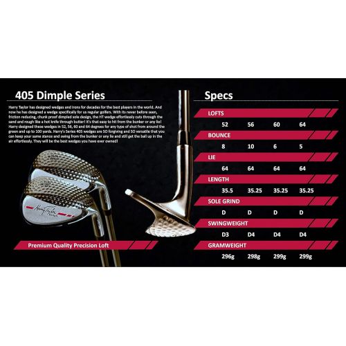  Harry Taylor 405 Dimple Series Red Wide Sole Wedge