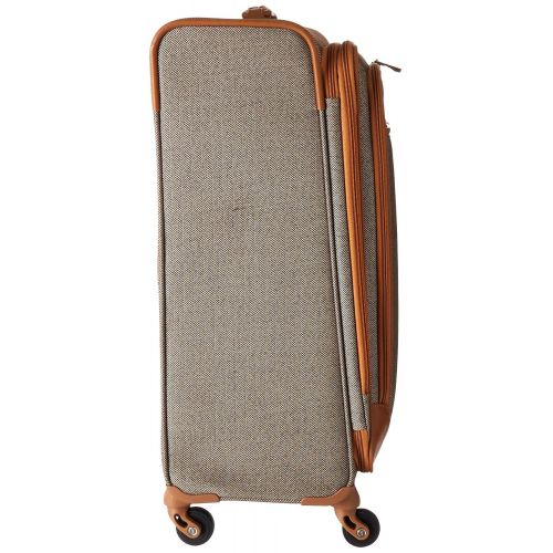  Hartmann Herringbone Luxe Softside Medium Journey Expandable Spinner, Terracotta Herringbone, One Size