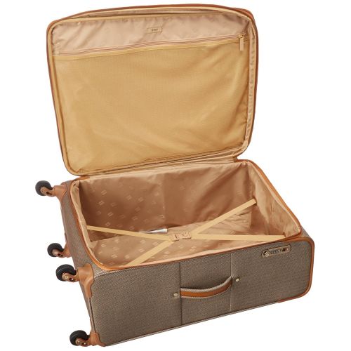  Hartmann Herringbone Luxe Softside Long Journey Expandable Spinner, Terracotta Herringbone, One Size