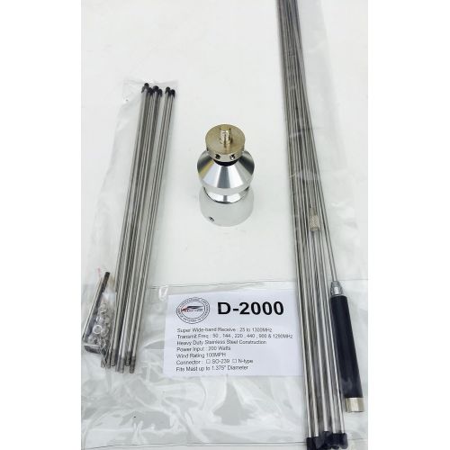  Harvest D2000N 25-1300 Mhz Discone Antenna - N Connector