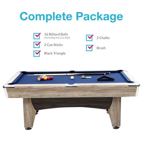  Harvil Beachcomber Indoor Pool Table 84 Inches with Free Complete Accessories Set