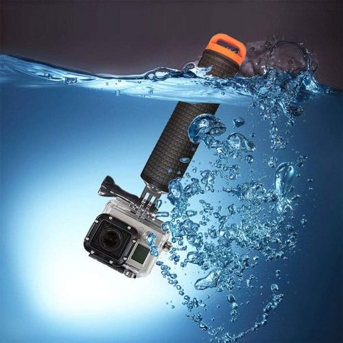  [아마존베스트]Harwerrel Waterproof Floating Hand Grip for GoPro Hero Session Black Silver Hero 7 6 5 4 3 3+ 2 1 SJ4000 SJ5000 Xiaomi Action Cameras with Camera Float Strap