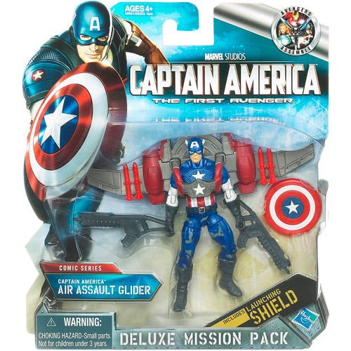 해즈브로 Hasbro Captain America: The First Avenger - Comic Series Deluxe Mission Pack, Captain America Air Assault Glider