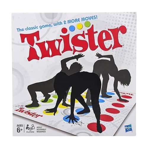 해즈브로 Hasbro Twister Party Classic Board Game for 2 or More Players,Indoor and Outdoor Game for Kids 6 and Up,Packaging May Vary