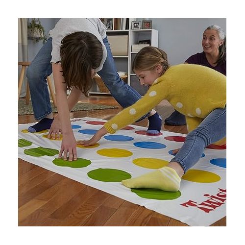 해즈브로 Hasbro Twister Party Classic Board Game for 2 or More Players,Indoor and Outdoor Game for Kids 6 and Up,Packaging May Vary